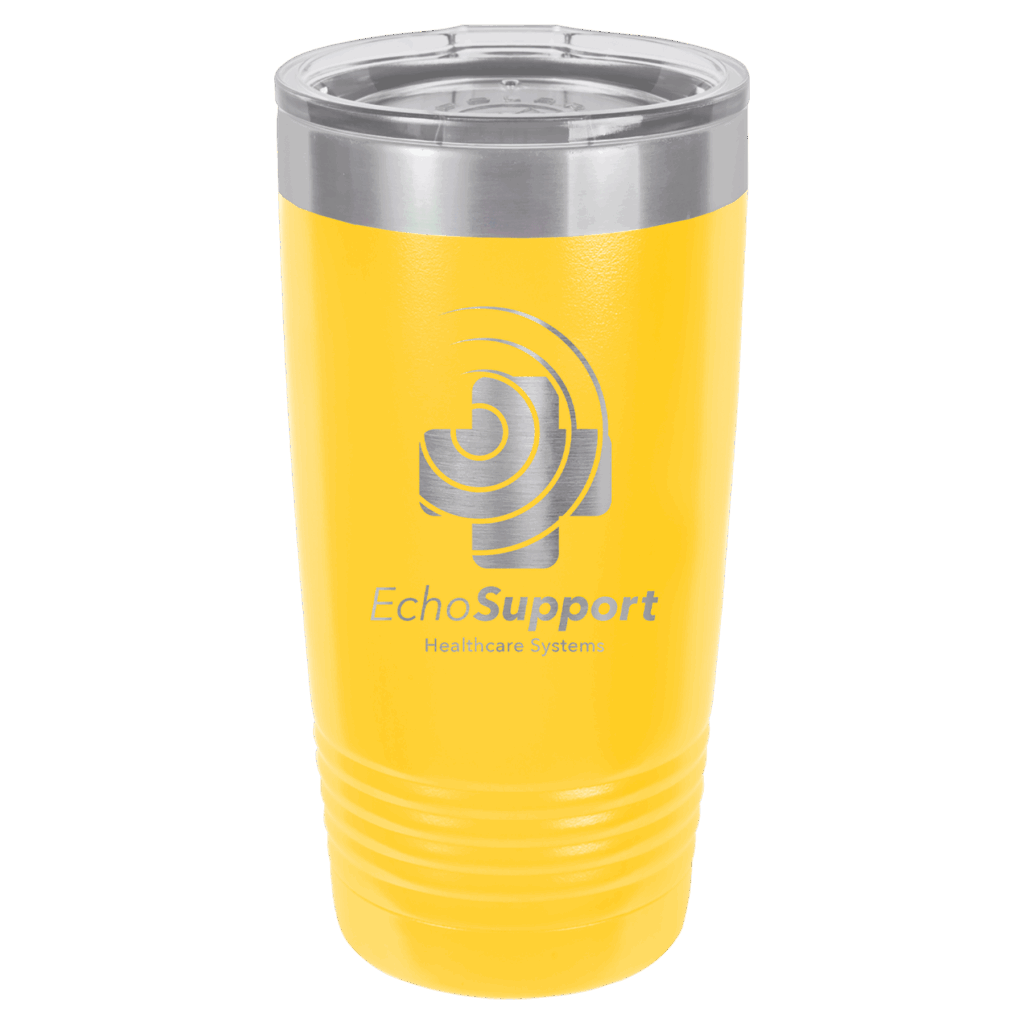 Polar Camel 20 oz. Yellow Ringneck Tumbler with Standard Lid
