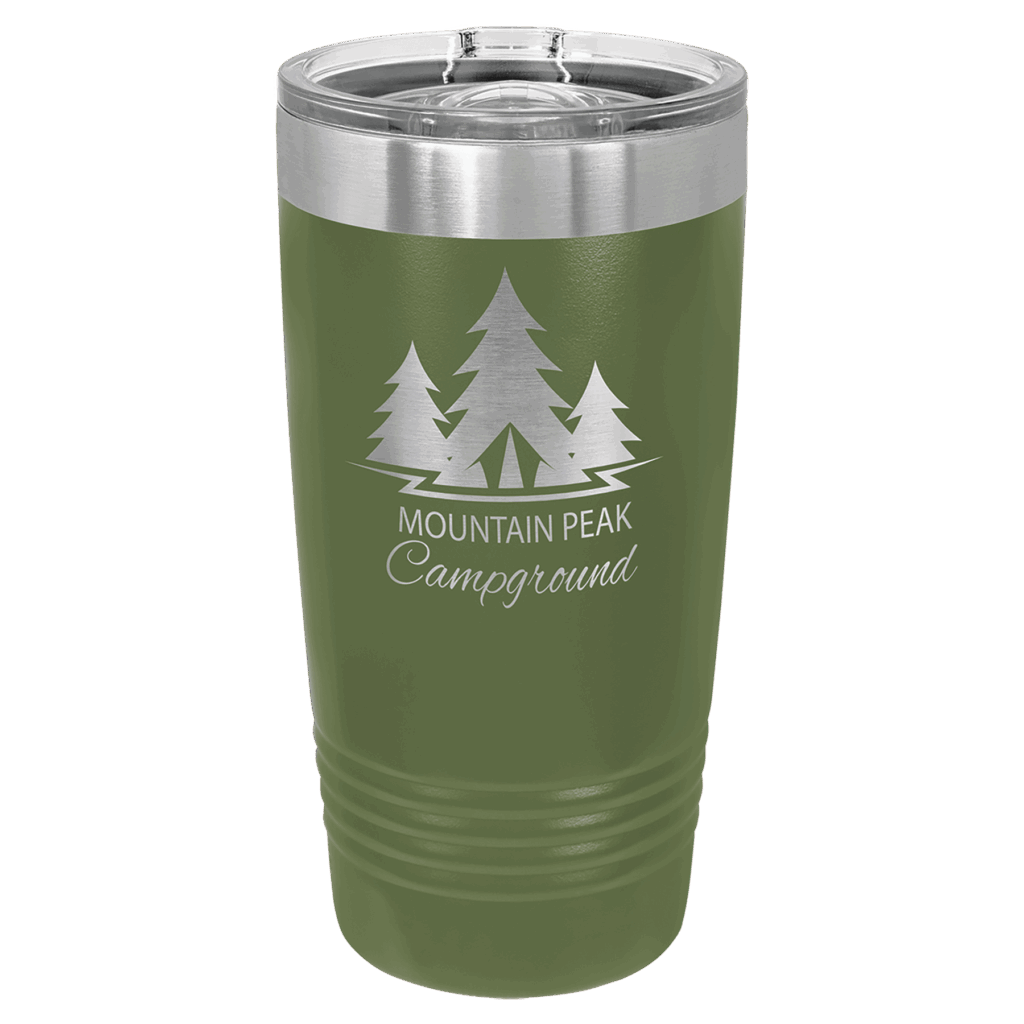 Polar Camel 20 oz. Olive Green Ringneck Tumbler with Slider Lid