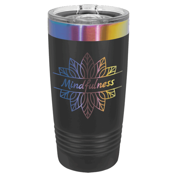 Polar Camel 20 oz. Black/Prism Ringneck Tumbler