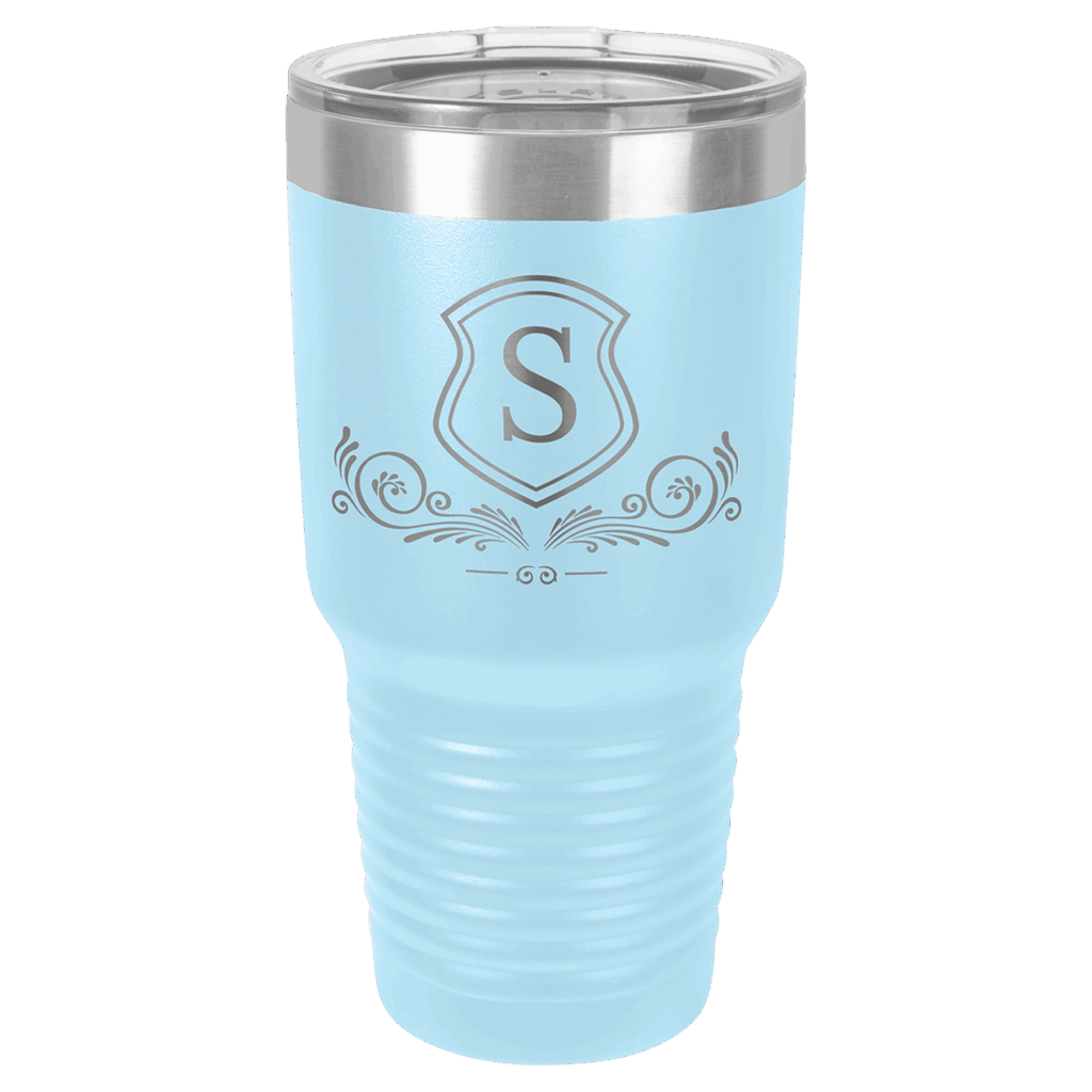 Polar Camel 30 oz. Light Blue Ringneck Tumbler with Standard Lid
