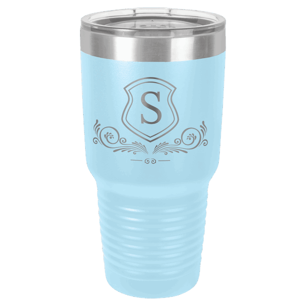 Polar Camel 30 oz. Light Blue Ringneck Tumbler with Standard Lid
