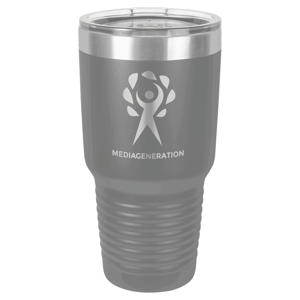 Polar Camel 30 oz. Dark Gray Ringneck Tumbler with Standard Lid