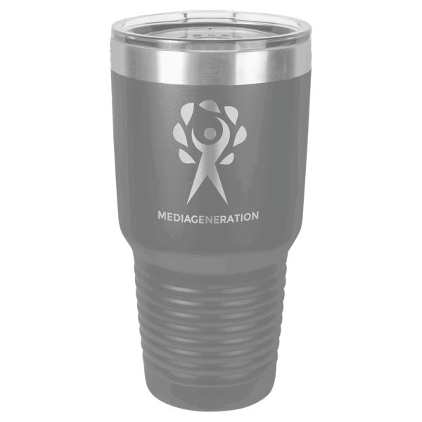 Polar Camel 30 oz. Dark Gray Ringneck Tumbler with Standard Lid