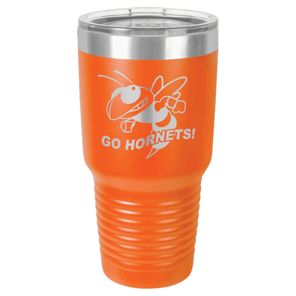 Polar Camel 30 oz. Orange Ringneck Tumbler with Standard Lid