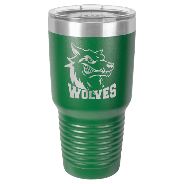 Polar Camel 30 oz. Green Ringneck Tumbler with Standard Lid