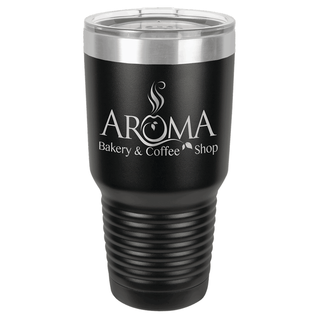Polar Camel 30 oz. Black Ringneck Tumbler with Standard Lid
