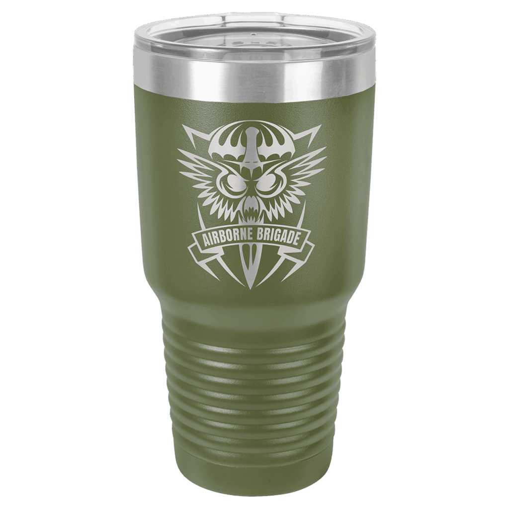 Polar Camel 30 oz. Olive Green Ringneck Tumbler with Standard Lid