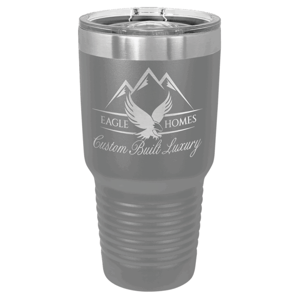 Polar Camel 30 oz. Dark Gray Ringneck Tumbler with Slider Lid