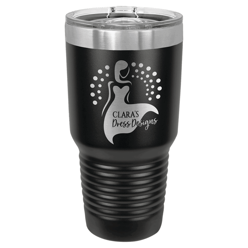 Polar Camel 30 oz. Black Ringneck Tumbler with Slider Lid