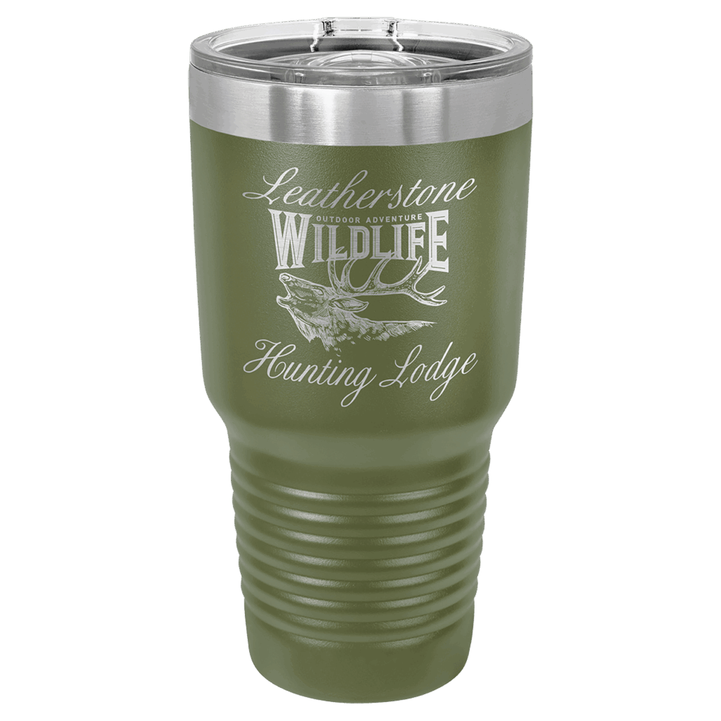 Polar Camel 30 oz. Olive Green Ringneck Tumbler with Slider Lid