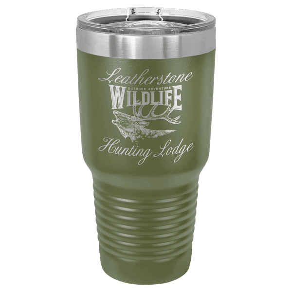 Polar Camel 30 oz. Olive Green Ringneck Tumbler with Slider Lid