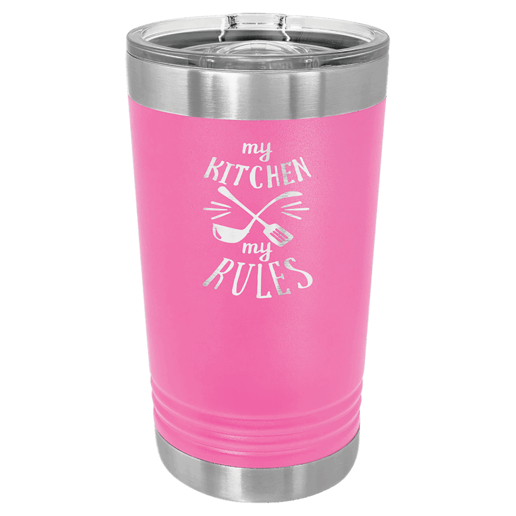 Polar Camel Pink 16 oz. Pint with Slider Lid