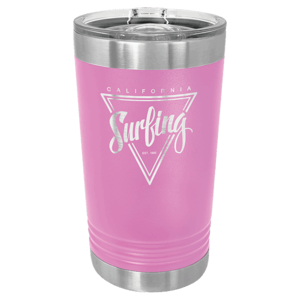 Polar Camel Light Purple 16 oz. Pint with Slider Lid