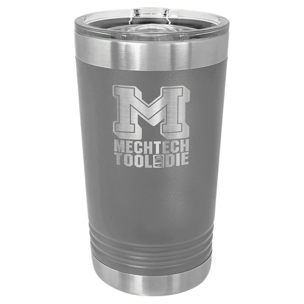 Polar Camel Dark Gray 16 oz. Pint with Slider Lid