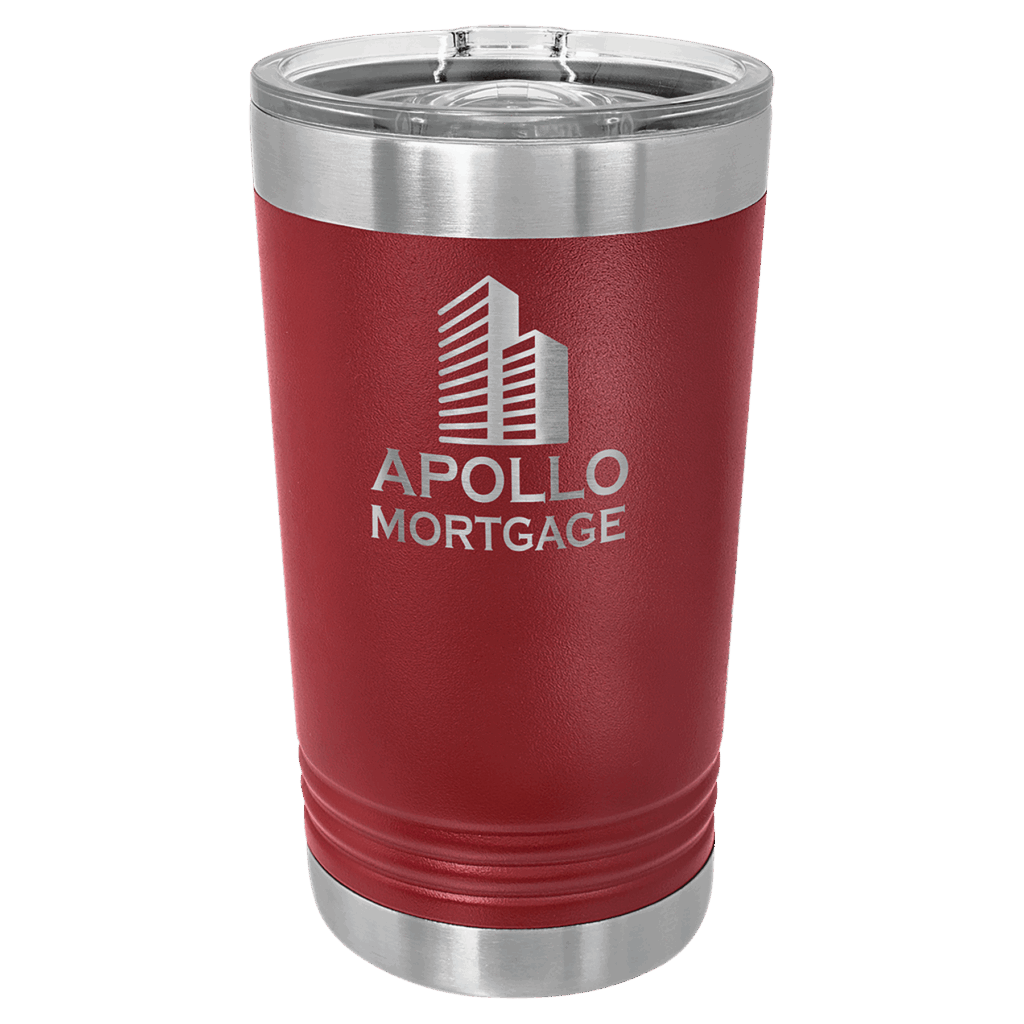 Polar Camel Maroon 16 oz. Pint with Slider Lid