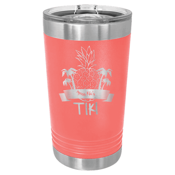 Polar Camel Coral 16 oz. Pint with Slider Lid