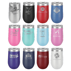 Polar Camel 16 oz. Vacuum Insulated Stemless Tumbler w/Lid Sample Set