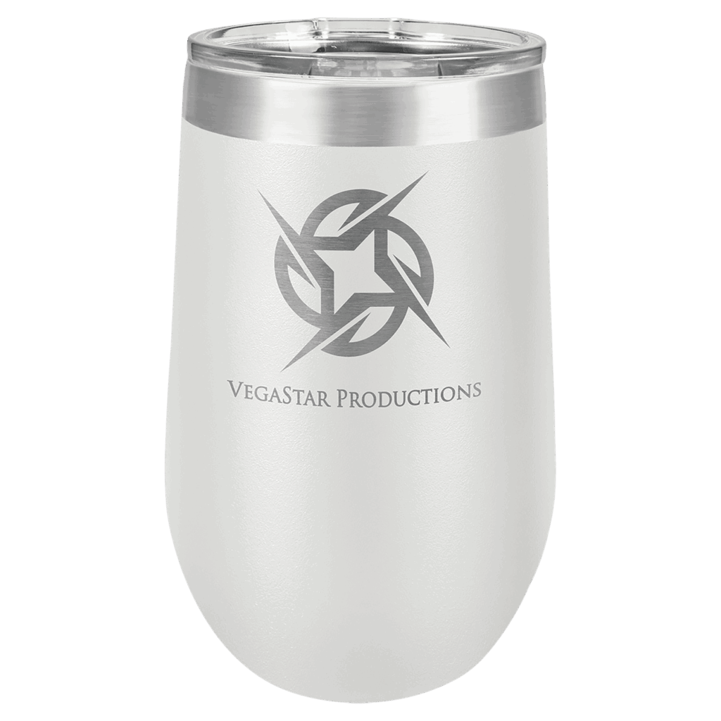 Polar Camel 16 oz. White Stemless Wine Tumbler with Standard Lid