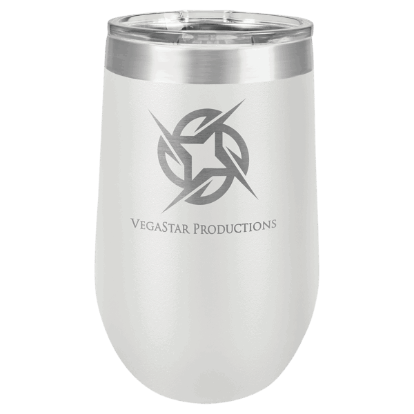 Polar Camel 16 oz. White Stemless Wine Tumbler with Standard Lid