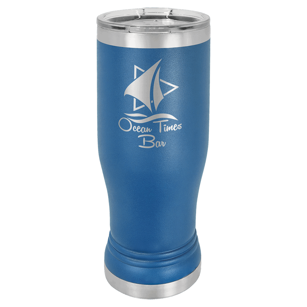 Polar Camel 14 oz. Royal Blue Pilsner Tumbler with Standard Lid