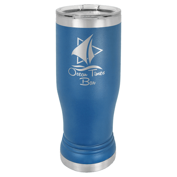 Polar Camel 14 oz. Royal Blue Pilsner Tumbler with Standard Lid