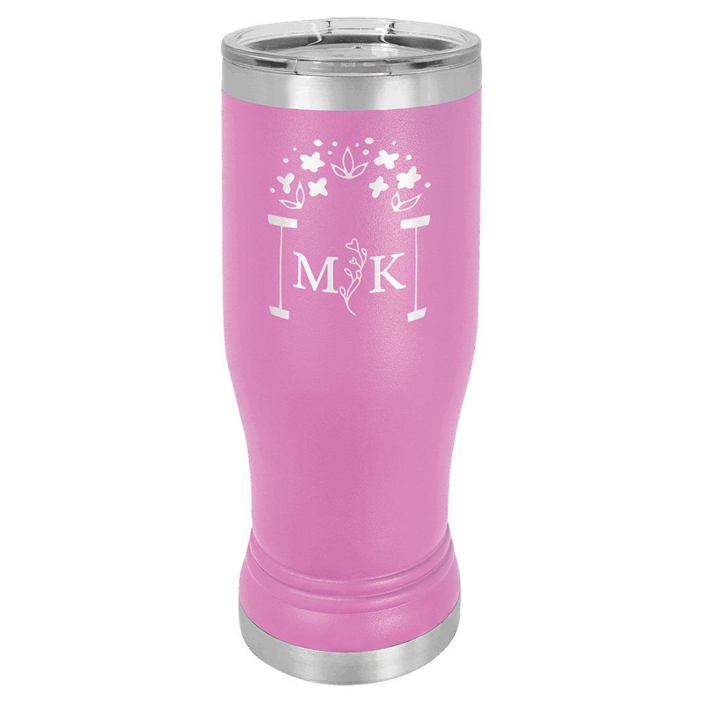 Polar Camel 14 oz. Light Purple Pilsner Tumbler with Standard Lid