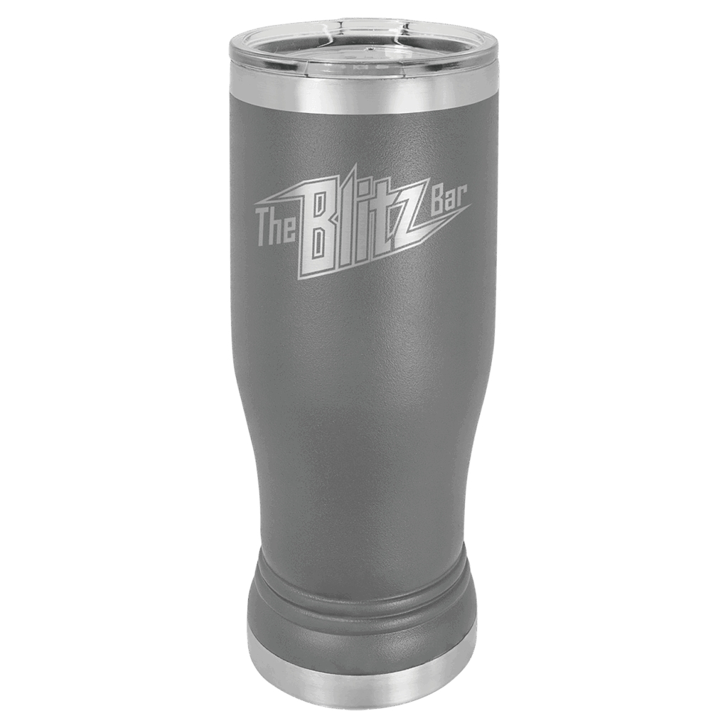 Polar Camel 14 oz. Dark Gray Pilsner Tumbler with Standard Lid