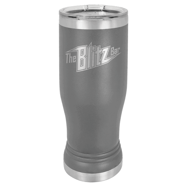 Polar Camel 14 oz. Dark Gray Pilsner Tumbler with Standard Lid