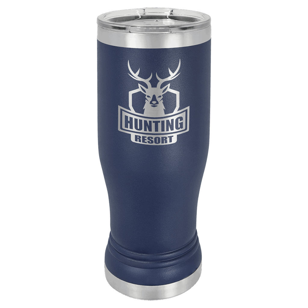 Polar Camel 14 oz. Navy Blue Pilsner Tumbler with Standard Lid