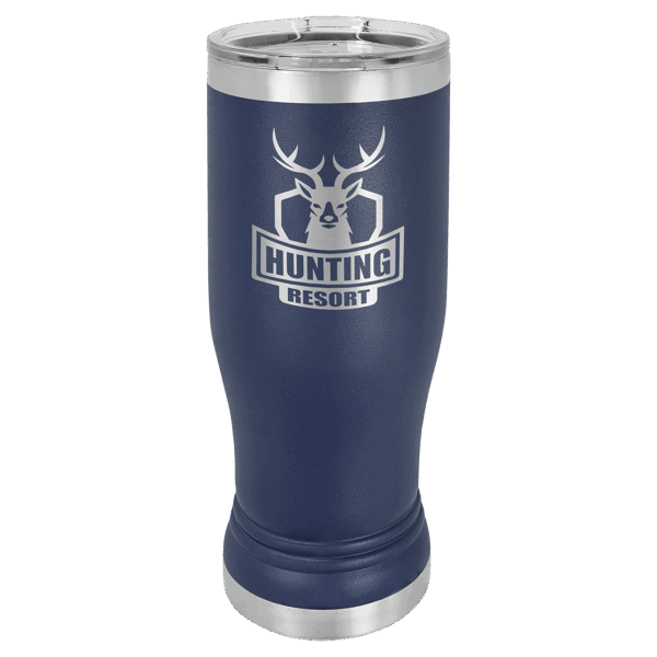 Polar Camel 14 oz. Navy Blue Pilsner Tumbler with Standard Lid