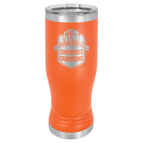 Polar Camel 14 oz. Orange Pilsner Tumbler with Standard Lid