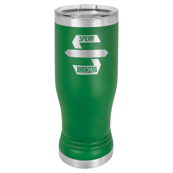 Polar Camel 14 oz. Green Pilsner Tumbler with Standard Lid