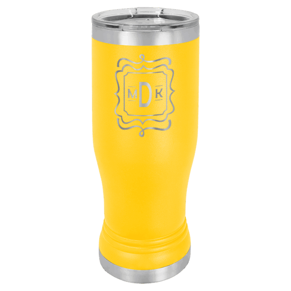 Polar Camel 14 oz. Yellow Pilsner Tumbler with Standard Lid