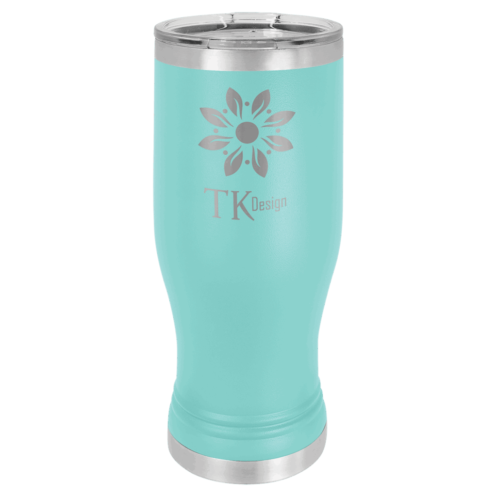 Polar Camel 20 oz. Teal Pilsner Tumbler with Standard Lid