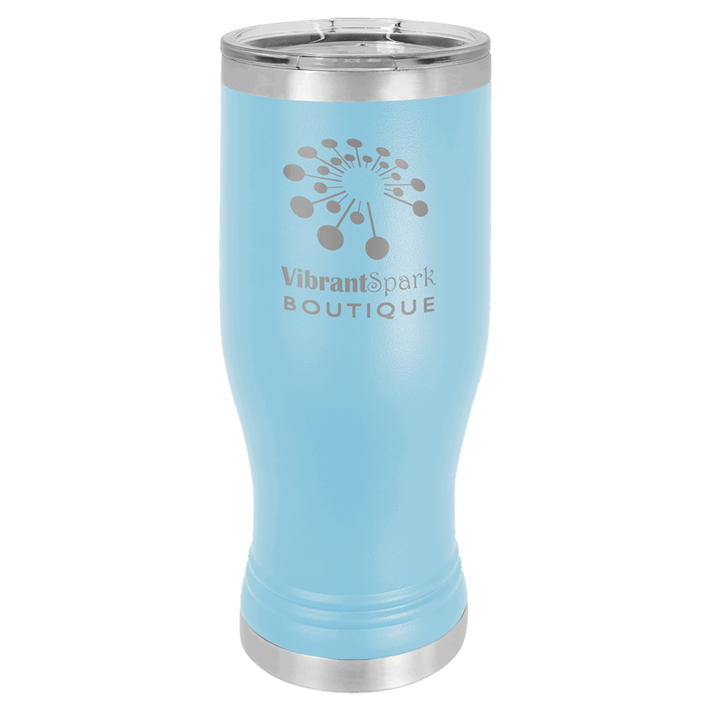 Polar Camel 20 oz. Light Blue Pilsner Tumbler with Standard Lid