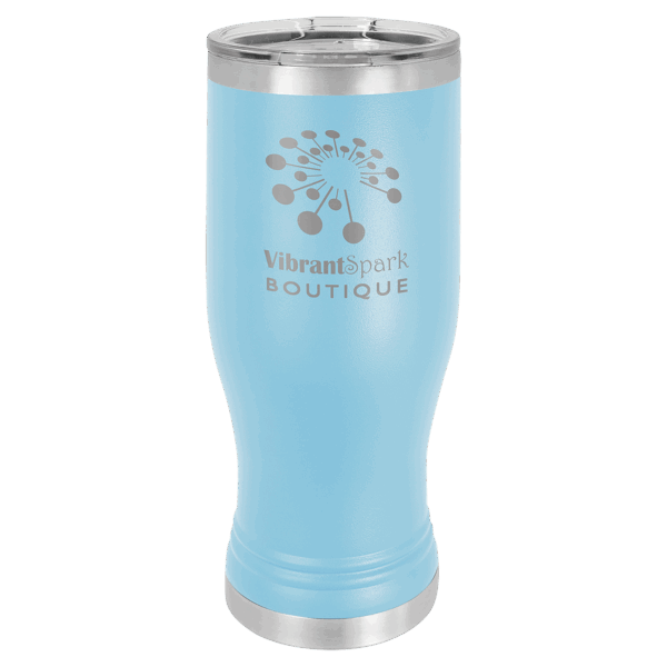 Polar Camel 20 oz. Light Blue Pilsner Tumbler with Standard Lid