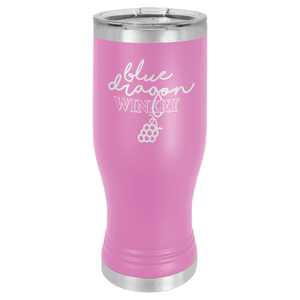 Polar Camel 20 oz. Light Purple Pilsner Tumbler with Standard Lid