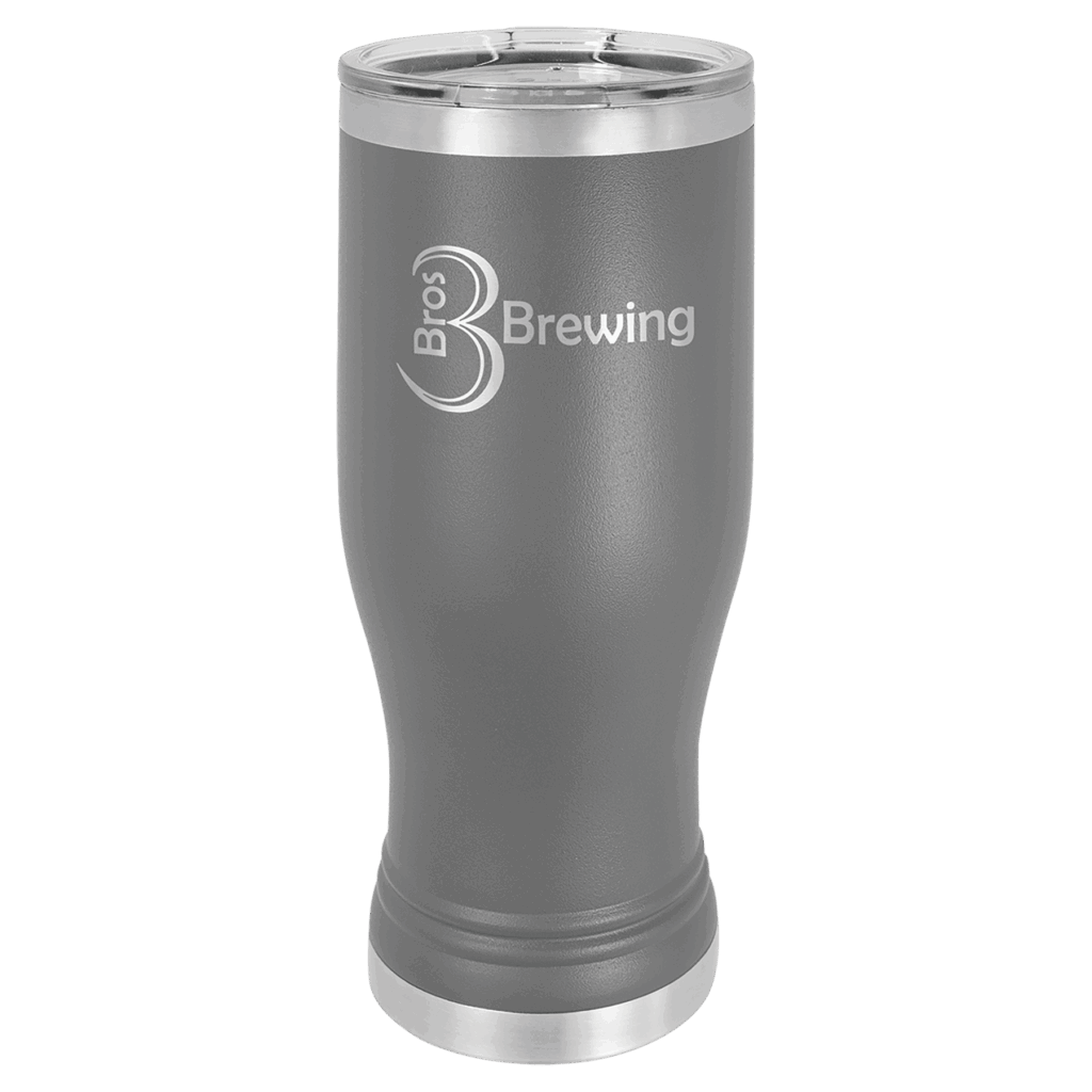 Polar Camel 20 oz. Dark Gray Pilsner Tumbler with Standard Lid