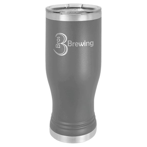 Polar Camel 20 oz. Dark Gray Pilsner Tumbler with Standard Lid