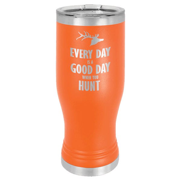 Polar Camel 20 oz. Orange Pilsner Tumbler with Standard Lid