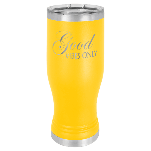 Polar Camel 20 oz. Yellow Pilsner Tumbler with Standard Lid