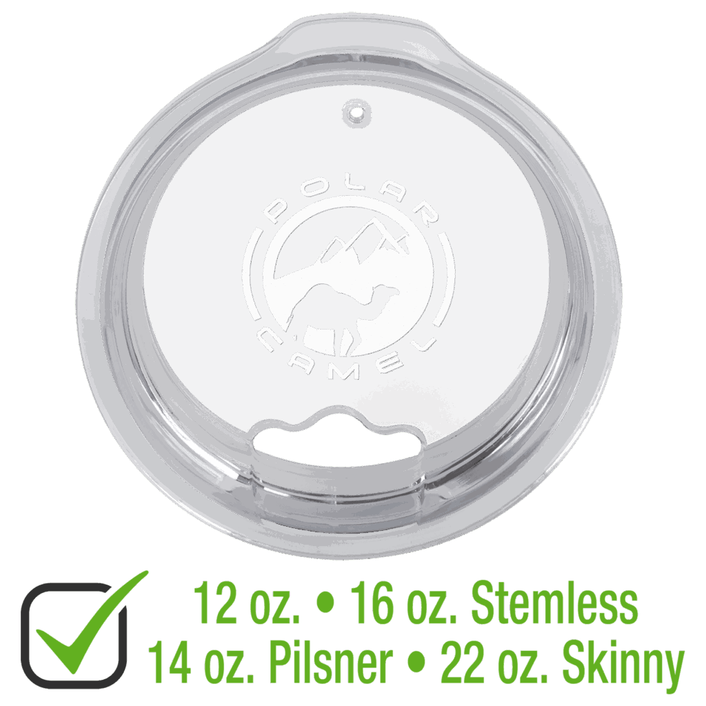 Replacement Lid for Polar Camel 12 & 16 oz. Stemless, 14 oz. Pilsner, or 22 oz. Skinny