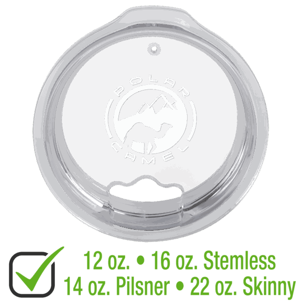 Replacement Lid for Polar Camel 12 & 16 oz. Stemless, 14 oz. Pilsner, or 22 oz. Skinny