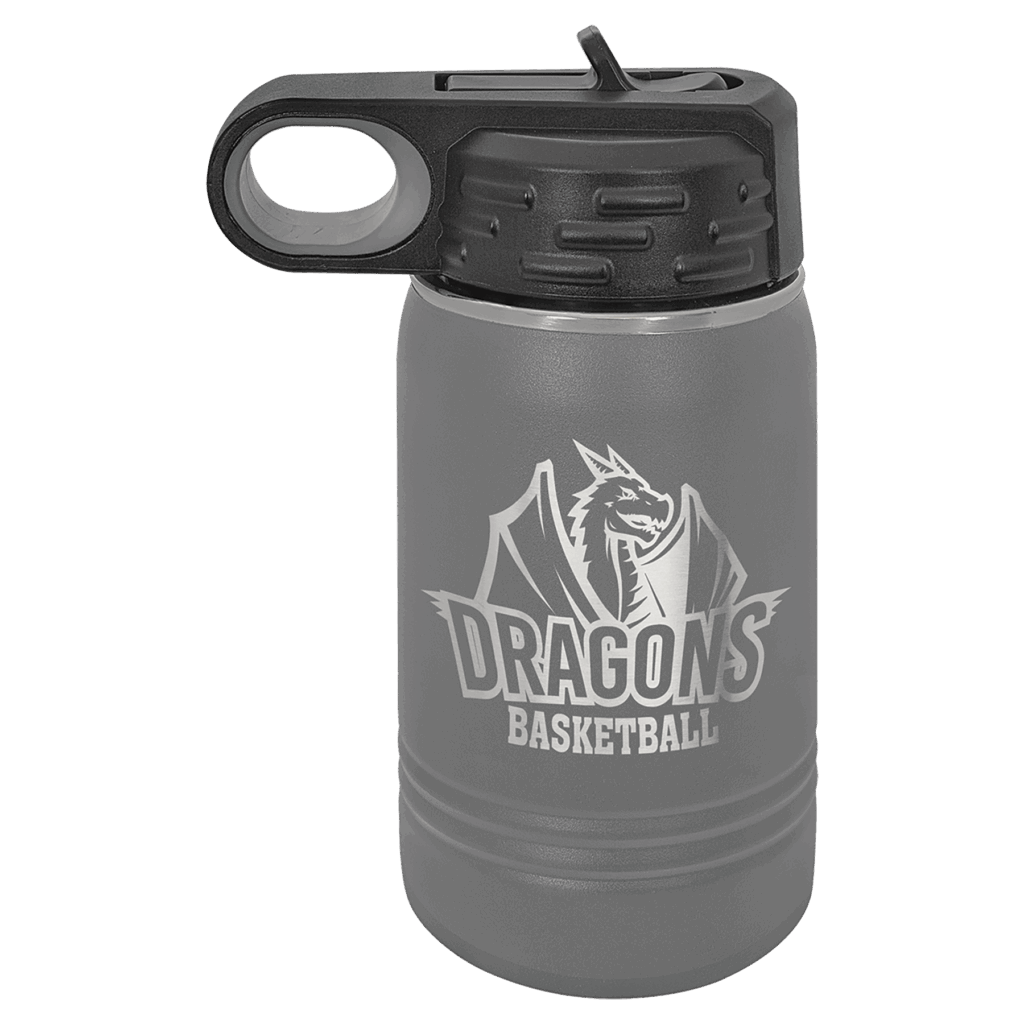 Polar Camel 12 oz. Dark Gray Water Bottle