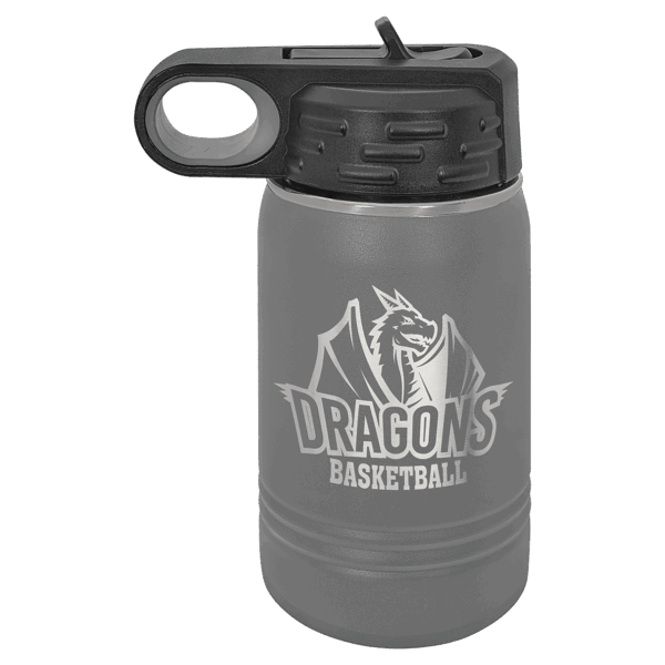 Polar Camel 12 oz. Dark Gray Water Bottle