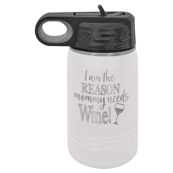 Polar Camel 12 oz. White Water Bottle