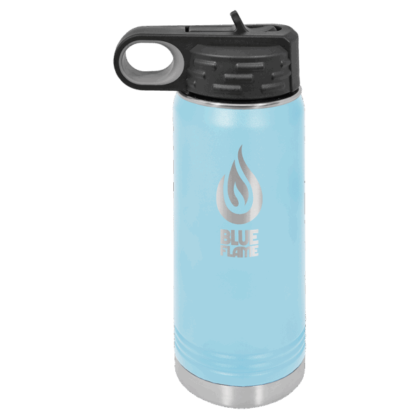 Polar Camel 20 oz. Light Blue Water Bottle