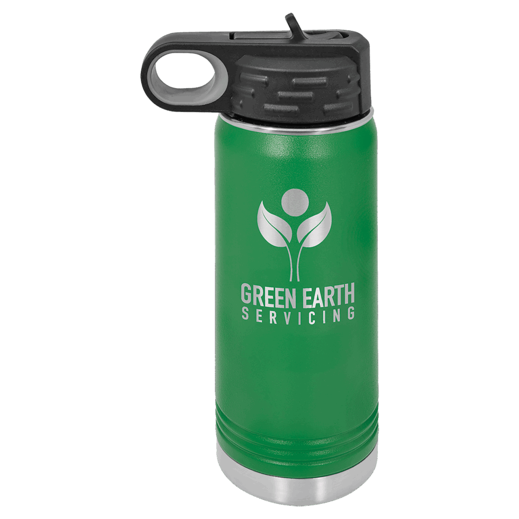 Polar Camel 20 oz. Green Water Bottle