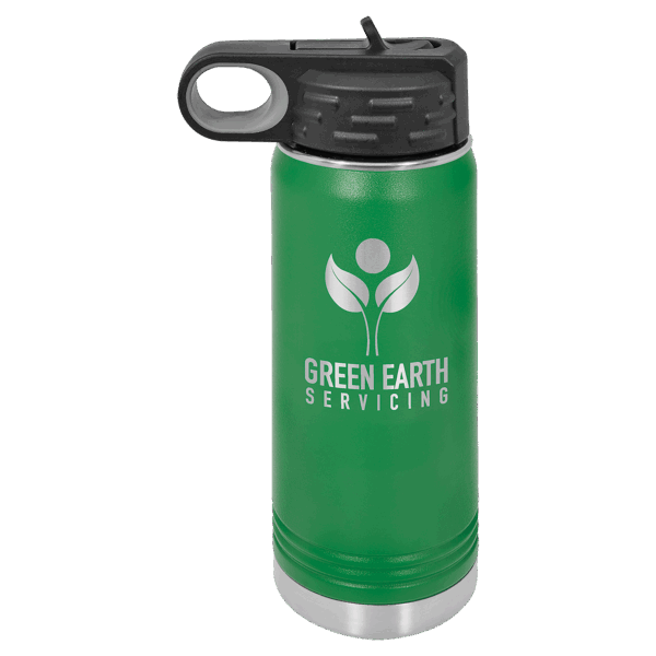 Polar Camel 20 oz. Green Water Bottle