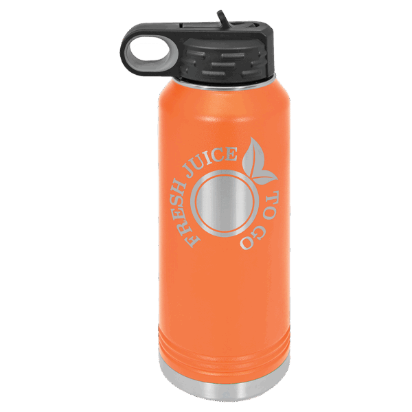 Polar Camel 32 oz. Orange Water Bottle